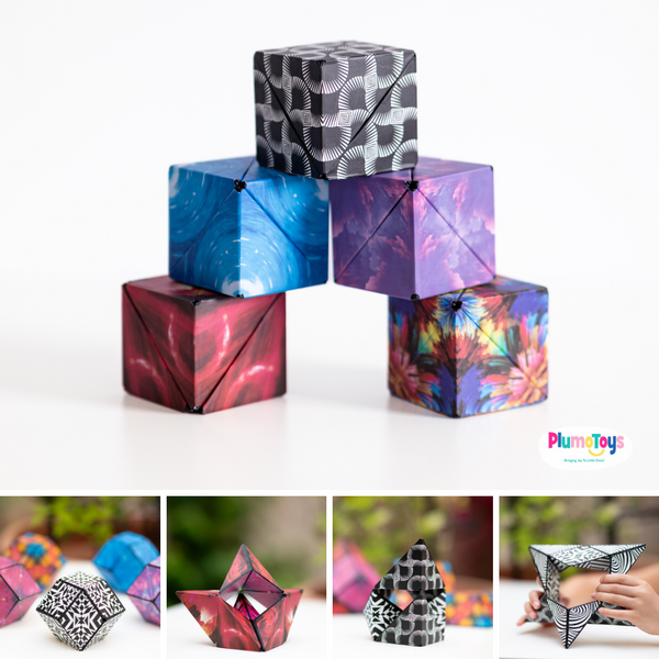 Plumotoys Sensory Box: Innovative Shape-Shifting Puzzle Toy - Explore Over 70 Intriguing Shapes, Mind-Challenging Fun for All Ages, Creative Exploration, Endless Entertainment