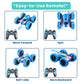 Double Sided RC Stunt Car Toy for Kids – 360° Spinning Drift Vehicle, Remote Control Off-Road Car with Flip Action, All-Terrain Hobby Car for Boys and Girls