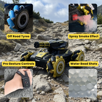 Children Remote Control Battle Tank Toys Can Fire Water Bombs Multiple Driving Modes Gesture Sensor Spray Four-Wheel Drive Tank