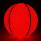 Plumotoys Glow in The Dark Basketball for Teen Boy | Glowing Red Basket Ball, Light Up LED Toy for Night Ball Games | Sports Stuff & Gadgets for Kids Age 8 Years Old and Up