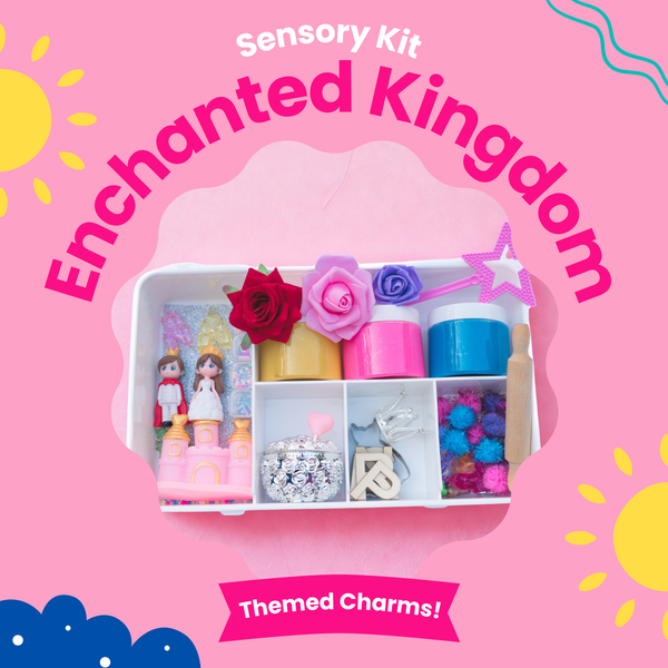 Princess Sensory Dough Kit – 3 Soft Dough Jars with Royal Charms & Tools – Creative Toys for Kids Ages 3-6, Screen-Free Indoor Activity for Girls and Boys