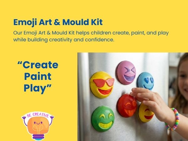 Smiley Mould and Pour Painting Kit for Kids Smiley Plaster Casting Set - Suitable for Children from 4 Years and Up toy best gift for boys girl ages  4 5 6 7 8 9 10