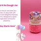 Unicorn Sensory Dough Jar Kit for Kids - Magical Activity with Mythical Charms & Sparkles - Travel Toy & Party Favor (Unicorn Sprinkle)