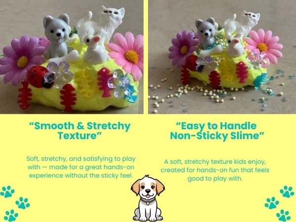 Pet Friends Slime Jar Kit – Grab & Go Sensory Slime with Cute Animal Charms for Kids