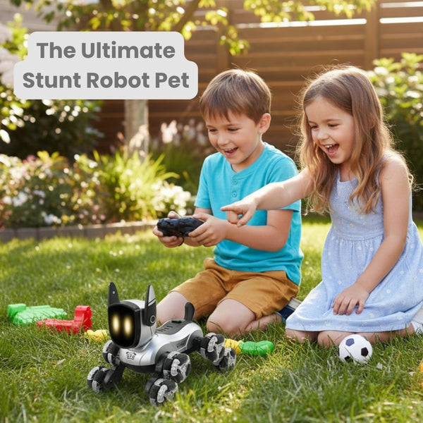 8-Wheel RC Robot Dog Car – Cartoon Style Remote Control Off-Road Vehicle Toy for Kids – All-Terrain, Durable Plastic Build, Fun Gift for Boys & Girls