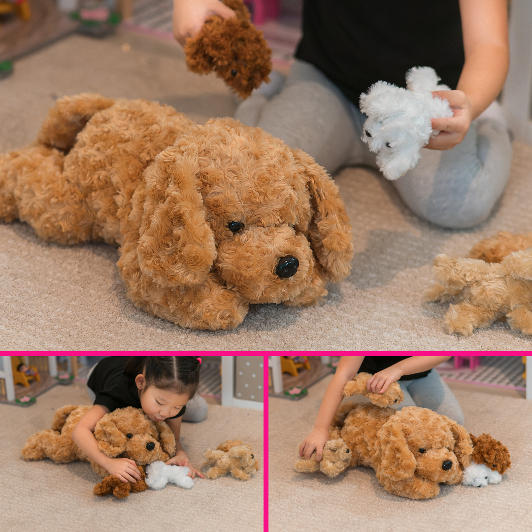 PlumoToys Puppy Stuffed Animals for boys Ages 3 4 5 6 7 8 Years 1 Big Plumotoys