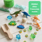 Dino Adventure Slime Jar Kit – Grab & Go Sensory Slime with Dinosaur Charms for Kids