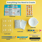 Smiley Mould and Pour Painting Kit for Kids Smiley Plaster Casting Set - Suitable for Children from 4 Years and Up toy best gift for boys girl ages  4 5 6 7 8 9 10