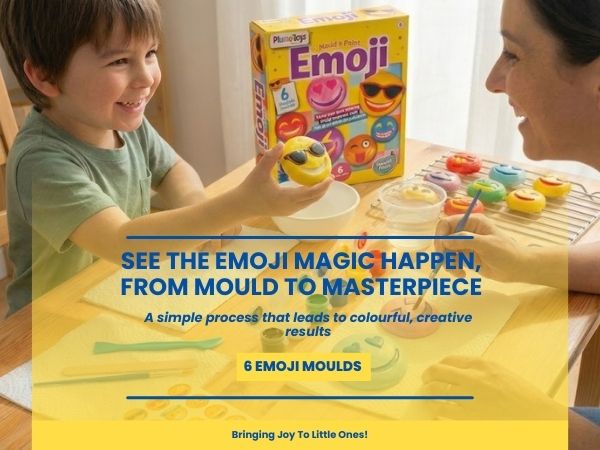 Smiley Mould and Pour Painting Kit for Kids Smiley Plaster Casting Set - Suitable for Children from 4 Years and Up toy best gift for boys girl ages  4 5 6 7 8 9 10