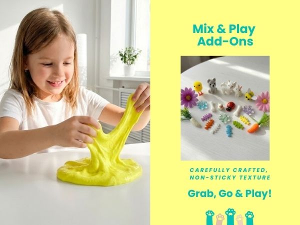 Pet Friends Slime Jar Kit – Grab & Go Sensory Slime with Cute Animal Charms for Kids