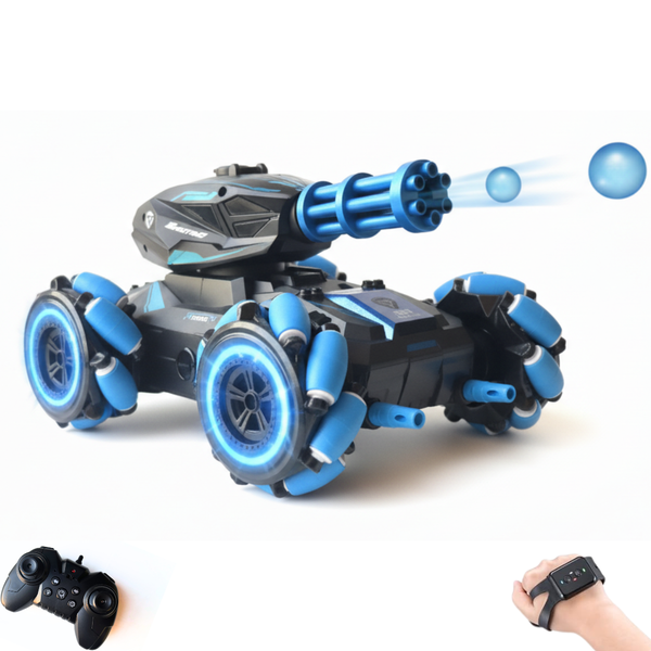 Children Remote Control Battle Tank Toys Can Fire Water Bombs Multiple Driving Modes Gesture Sensor Spray Four-Wheel Drive Tank
