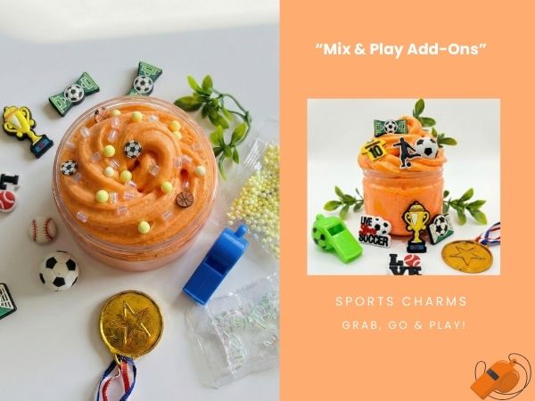 Sports Stars Slime Jar Kit – Grab & Go Sensory Slime with Sports Charms for Kids