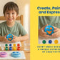 Smiley Mould and Pour Painting Kit for Kids Smiley Plaster Casting Set - Suitable for Children from 4 Years and Up toy best gift for boys girl ages  4 5 6 7 8 9 10