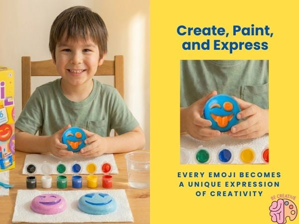 Smiley Mould and Pour Painting Kit for Kids Smiley Plaster Casting Set - Suitable for Children from 4 Years and Up toy best gift for boys girl ages  4 5 6 7 8 9 10