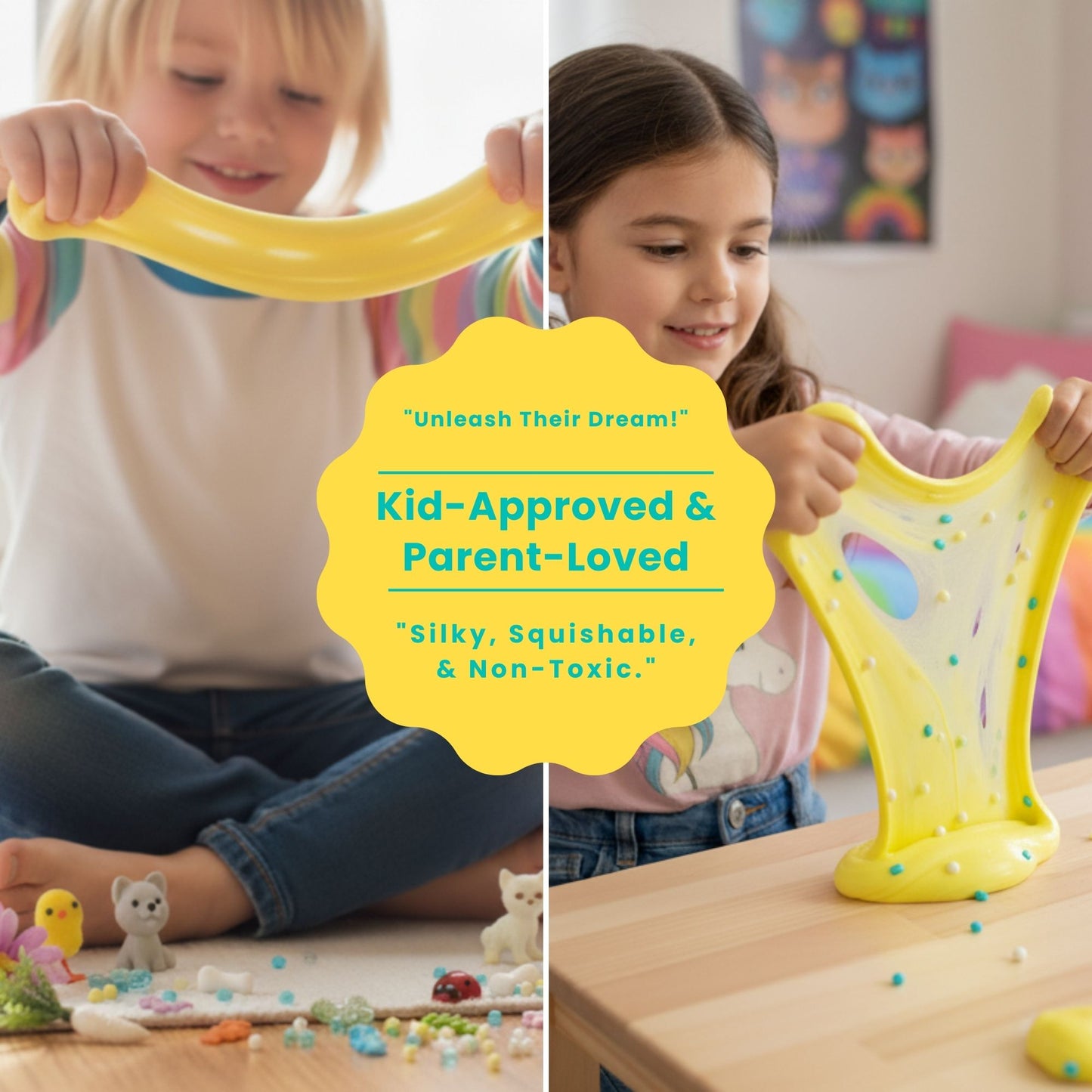 Pet Friends Slime Jar Kit – Grab & Go Sensory Slime with Cute Animal Charms for Kids