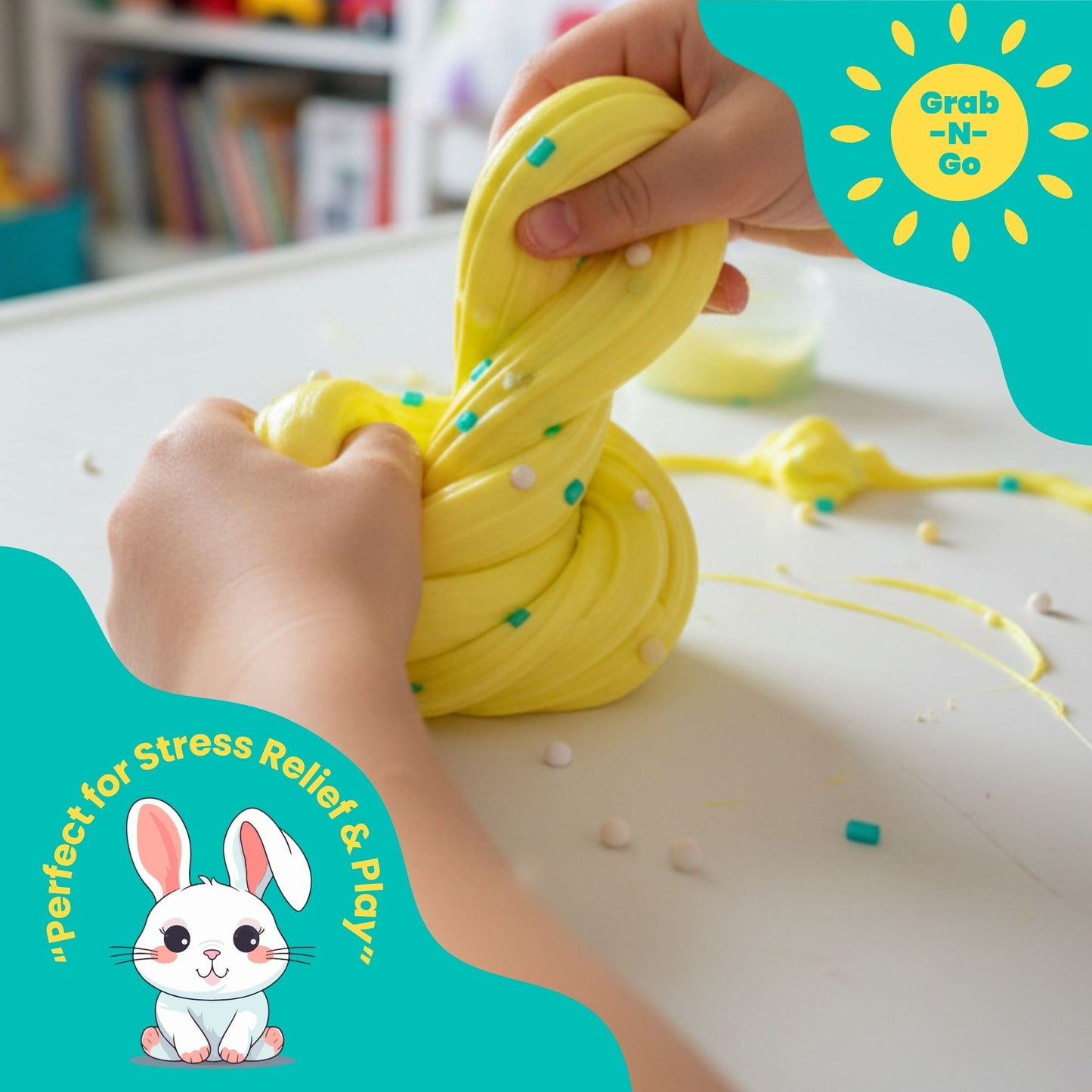 Pet Friends Slime Jar Kit – Grab & Go Sensory Slime with Cute Animal Charms for Kids