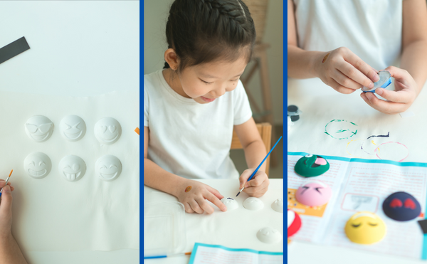 Smiley Mould and Pour Painting Kit for Kids Smiley Plaster Casting Set - Suitable for Children from 4 Years and Up toy best gift for boys girl ages  4 5 6 7 8 9 10