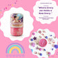 Unicorn Sensory Dough Jar Kit for Kids - Magical Activity with Mythical Charms & Sparkles - Travel Toy & Party Favor (Unicorn Sprinkle)