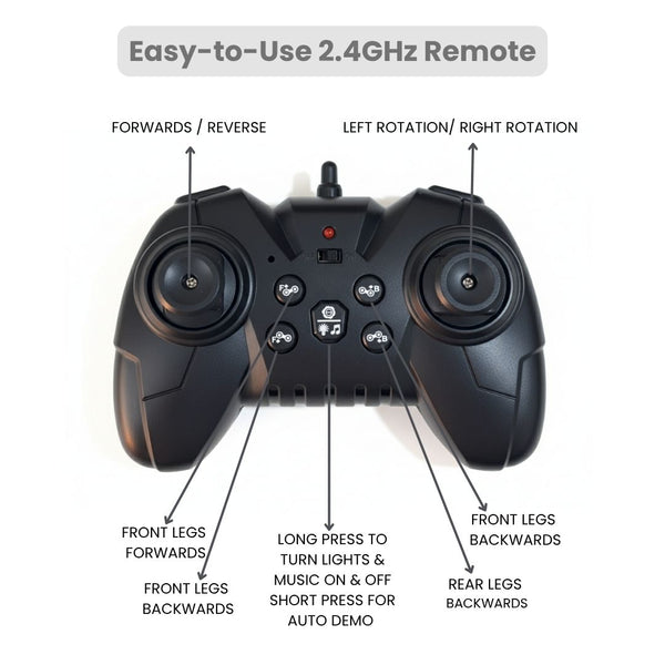 8-Wheel RC Robot Dog Car – Cartoon Style Remote Control Off-Road Vehicle Toy for Kids – All-Terrain, Durable Plastic Build, Fun Gift for Boys & Girls