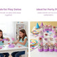 Happy Birthday Purple Slime Jar Kit – Grab & Go Sensory Slime Party Favor with Themed Charms for Kids