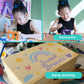 PlumoToys All-In-One DIY Wooden Treasure Box Painting Kit for Kids -Gift for Boys and Girls of All Ages, Use as Memory box Halloween box Jewelry box