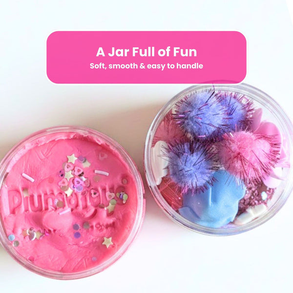 Unicorn Sensory Dough Jar Kit for Kids - Magical Activity with Mythical Charms & Sparkles - Travel Toy & Party Favor (Unicorn Sprinkle)