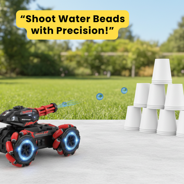 Children Remote Control Battle Tank Toys Can Fire Water Bombs Multiple Driving Modes Gesture Sensor Spray Four-Wheel Drive Tank