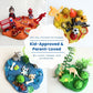Adventure Braveland Creative Clay Kit – Blue Theme | 4 Colors of Modeling Clay with Wooden Rolling Pin, Dino, Sports, Firefighter & Hero Charms | Gift Box for Kids (Brave Adventureland)