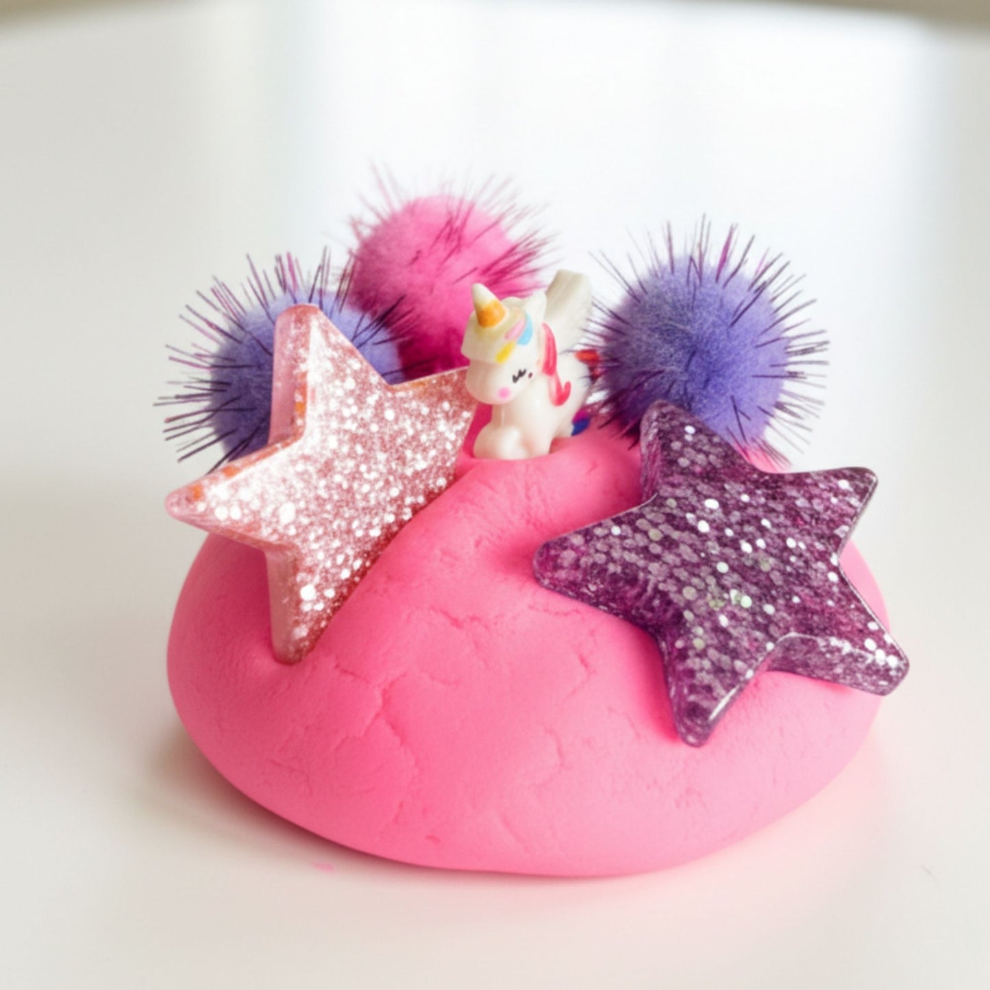 Unicorn Sensory Dough Jar Kit for Kids - Magical Activity with Mythical Charms & Sparkles - Travel Toy & Party Favor (Unicorn Sprinkle)