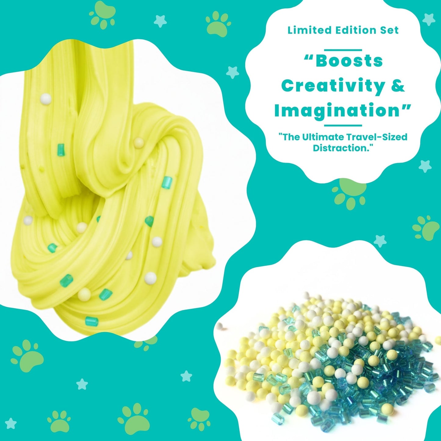 Pet Friends Slime Jar Kit – Grab & Go Sensory Slime with Cute Animal Charms for Kids