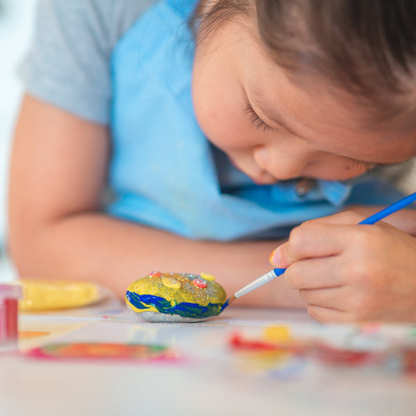 PlumoToys® Rock Painting Kit for Kids - Arts and Crafts for Girls & Boys Ages 6-12 - Craft Kits Art Set Supplies for Painting Rocks - Best Tween Paint Gift, Kids Activities Age 4 5 6 7 8 9 10