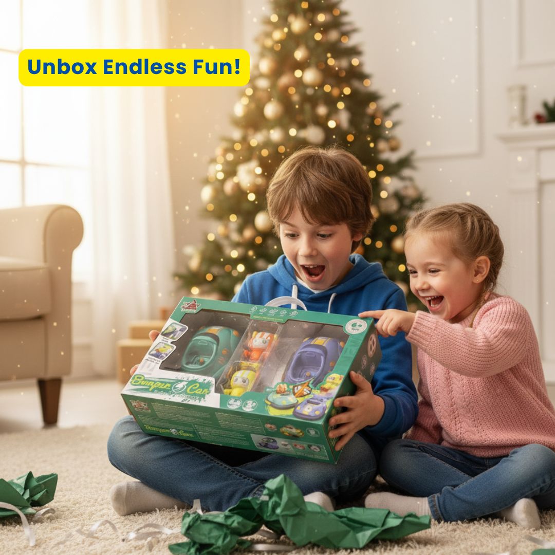 2 Player RC Bumper Car Set – Remote Control Battle Cars with Drivers, Dual Remote Cartoon Racing Vehicles for Kids