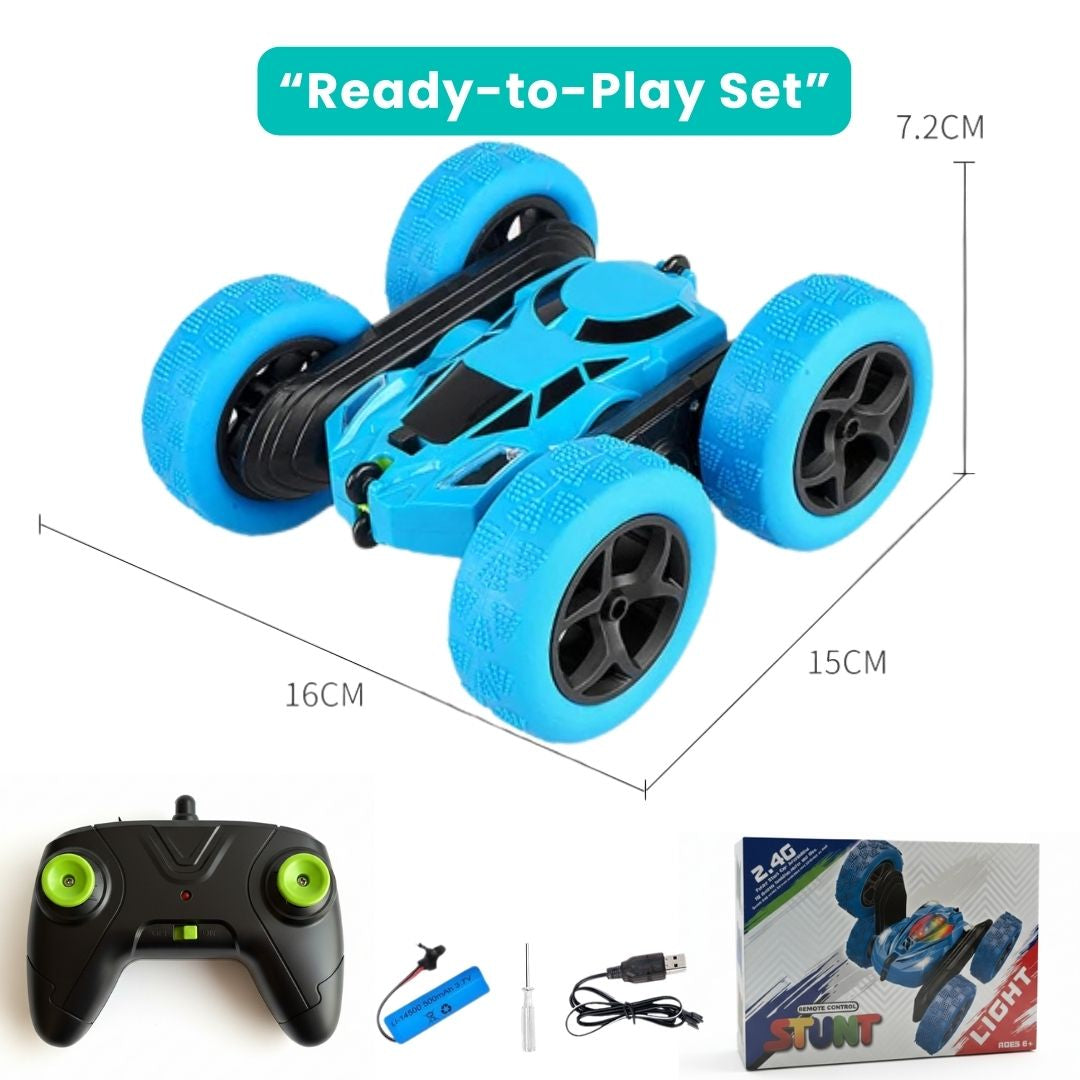 Double Sided RC Stunt Car Toy for Kids – 360° Spinning Drift Vehicle, Remote Control Off-Road Car with Flip Action, All-Terrain Hobby Car for Boys and Girls