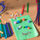 PlumoToys Art & Craft Kit for Kids 1000 PCS DIY Craft Crafting kit Learn Crafts Homeschool Educational Activity Include Storage Organizer Box Caboodle