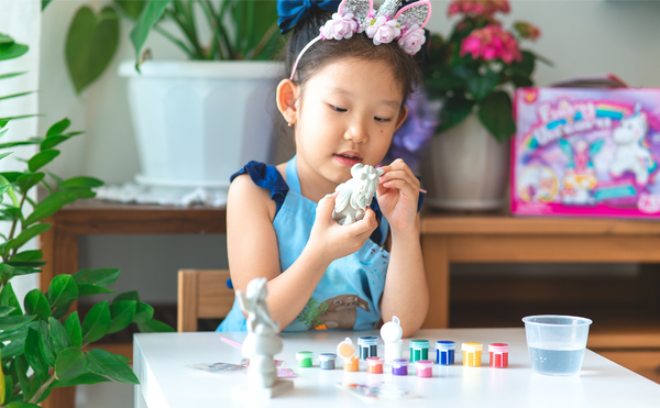 PlumoToys® Unicorn Painting Kit Princess|Arts & Crafts Kit|Painting Supplies for kids|Spark Creativity and Imagination|Safe and Non-Toxic|Birthday Christmas Craft Gift for Kids Girls Boys 4 5 6 7 8 9