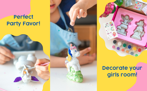 PlumoToys® Unicorn Painting Kit Princess|Arts & Crafts Kit|Painting Supplies for kids|Spark Creativity and Imagination|Safe and Non-Toxic|Birthday Christmas Craft Gift for Kids Girls Boys 4 5 6 7 8 9