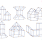 PlumoToys® 90 PCS Fort Building Kit Construction Toys for kids Gift | Build Indoor Outdoors Rocket Ship Play Tent Tower Castles Tunnels Boat Educational STEM toys for Boys Girls Age 5,6,7,8,9,10+