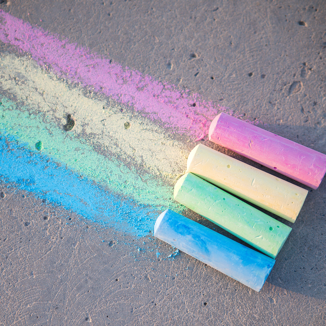 Sidewalk chalk bulk, Non-toxic, Ages 3+, 20 pieces, Multicolor