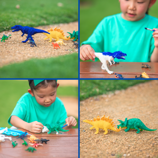 PlumoToys Kids Dinosaur Painting Kit, art kit Paint Dino Party Favors, Painting kit for kids Ideas for Kids Activities Age 4 5 6 7 8 9 10…