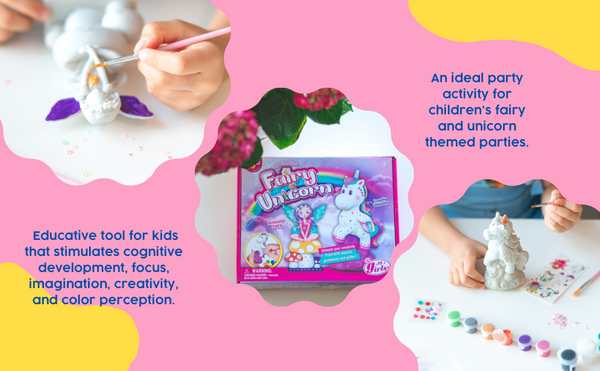 PlumoToys® Unicorn Painting Kit Princess|Arts & Crafts Kit|Painting Supplies for kids|Spark Creativity and Imagination|Safe and Non-Toxic|Birthday Christmas Craft Gift for Kids Girls Boys 4 5 6 7 8 9