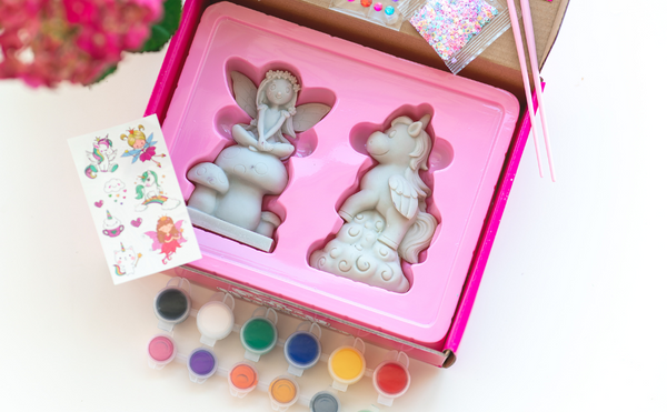 PlumoToys® Unicorn Painting Kit Princess|Arts & Crafts Kit|Painting Supplies for kids|Spark Creativity and Imagination|Safe and Non-Toxic|Birthday Christmas Craft Gift for Kids Girls Boys 4 5 6 7 8 9