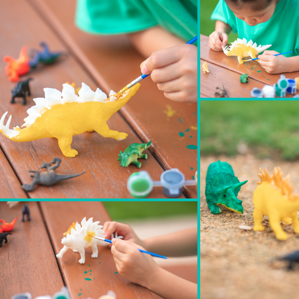 PlumoToys Kids Dinosaur Painting Kit, art kit Paint Dino Party Favors, Painting kit for kids Ideas for Kids Activities Age 4 5 6 7 8 9 10…