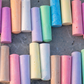 PlumoToys® 40 Pcs Chalk Set 10 colors washable colorful chalk set for school supplies and home sidewalk chalk set toys gift party favor for girls boys 3,4,5,6,7,8,9,10 years ol